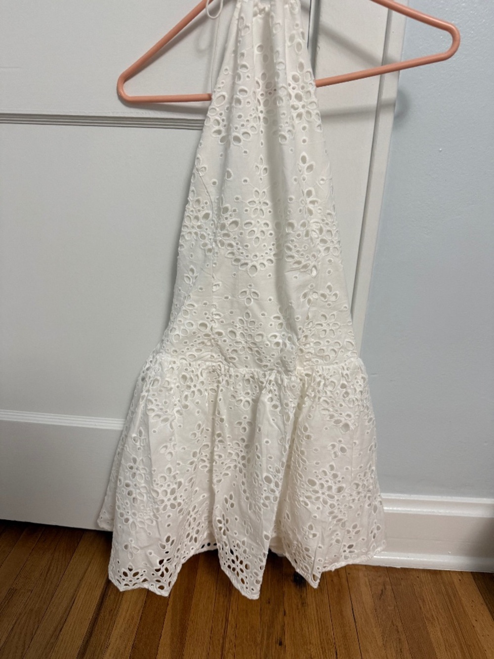 White eyelet dress